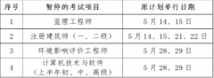 上海市職業能力考試院：暫停舉行上海市2022年度監理工程師職業資格考試的通告
